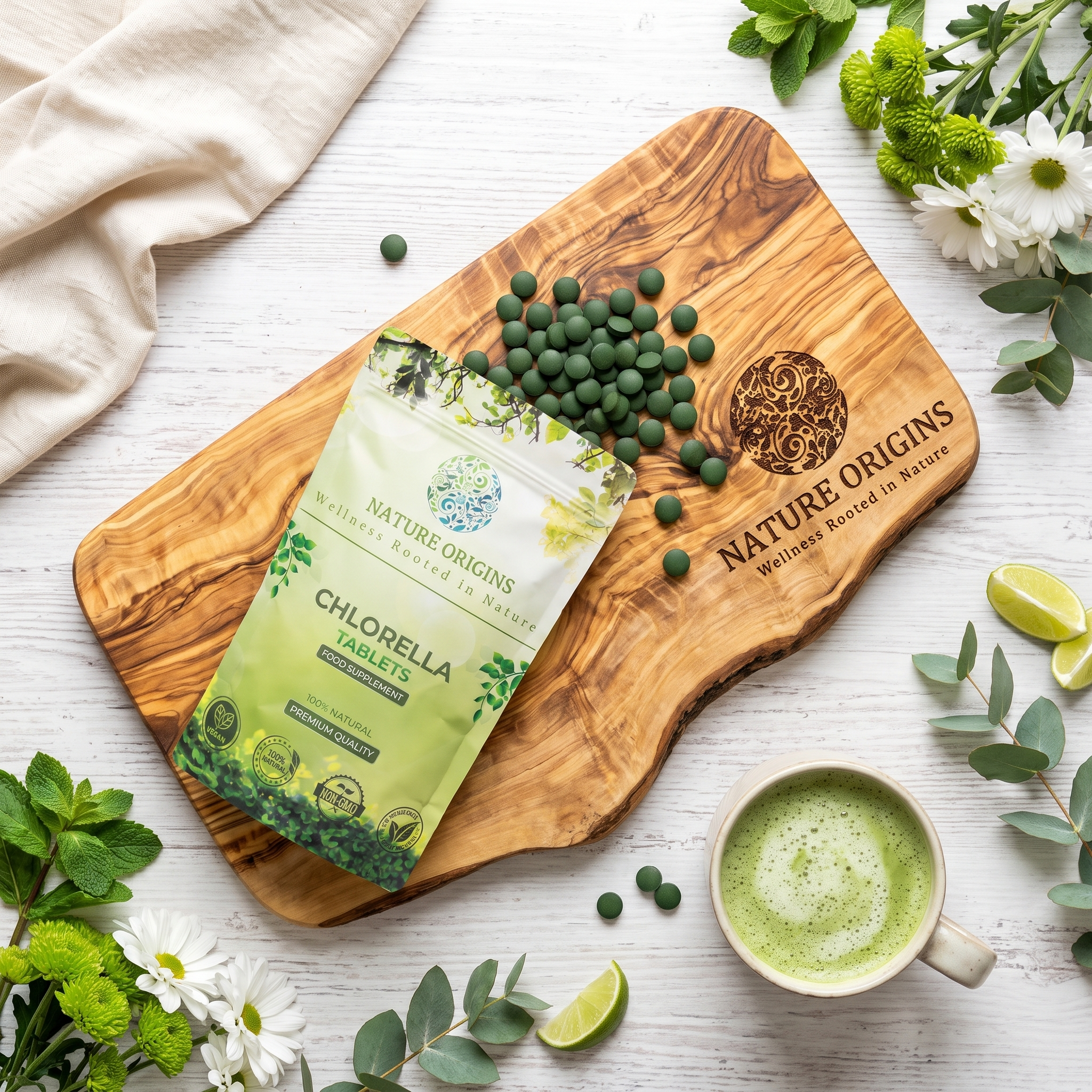 Organic Chlorella 500mg Tablets | Metal Detox - Natural Detox & Immune Boosting Superfood