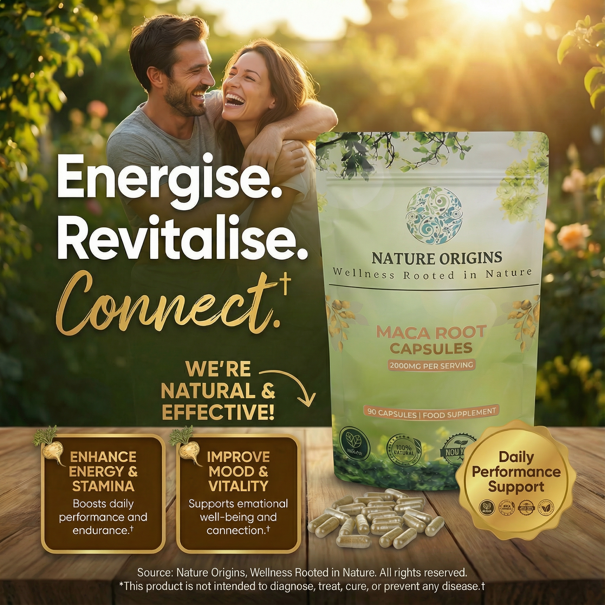 Nature Origins Wellness Bundle: Ashwagandha | Moringa | Maca Root