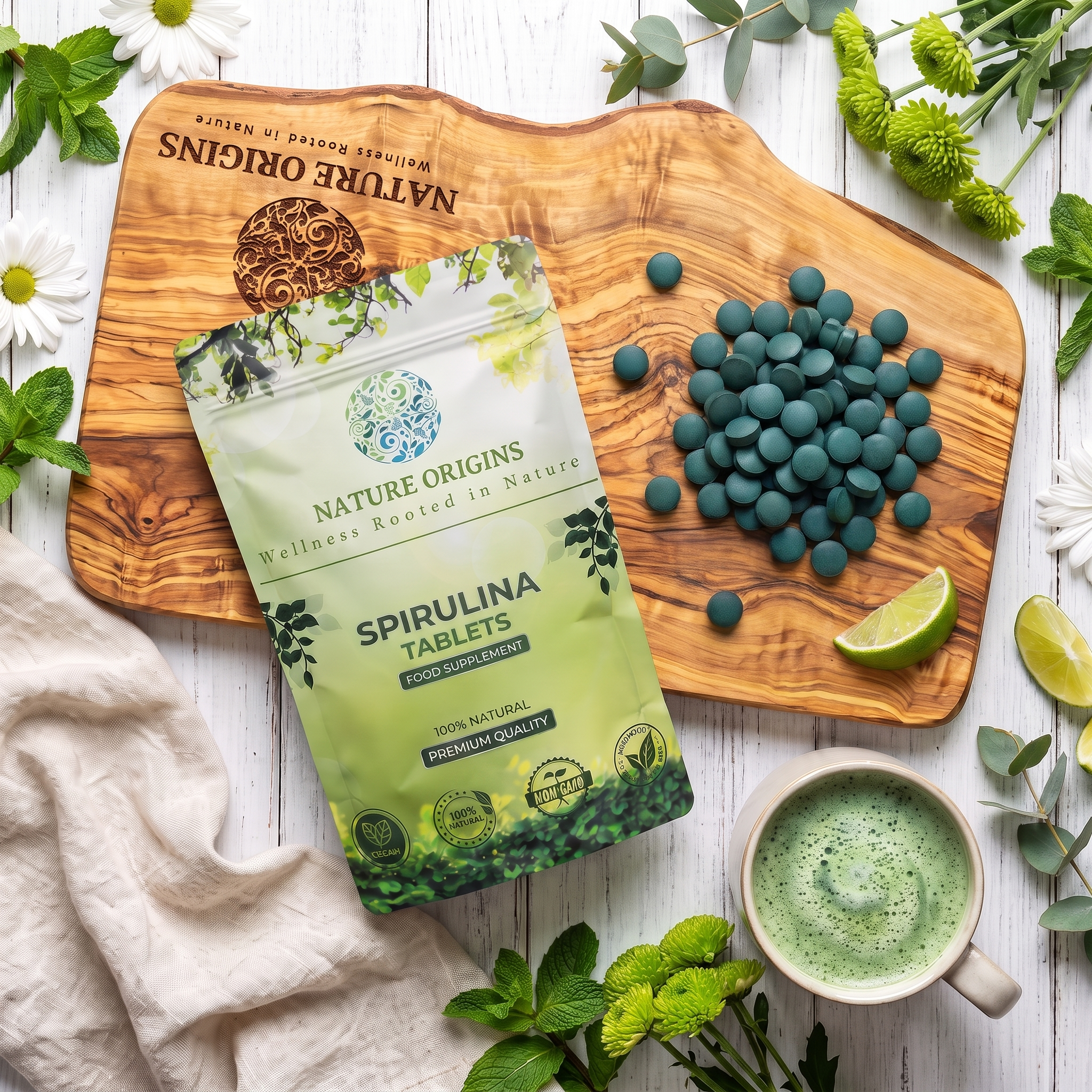Spirulina Powder - Rich in Protein & Antioxidants for Vitality