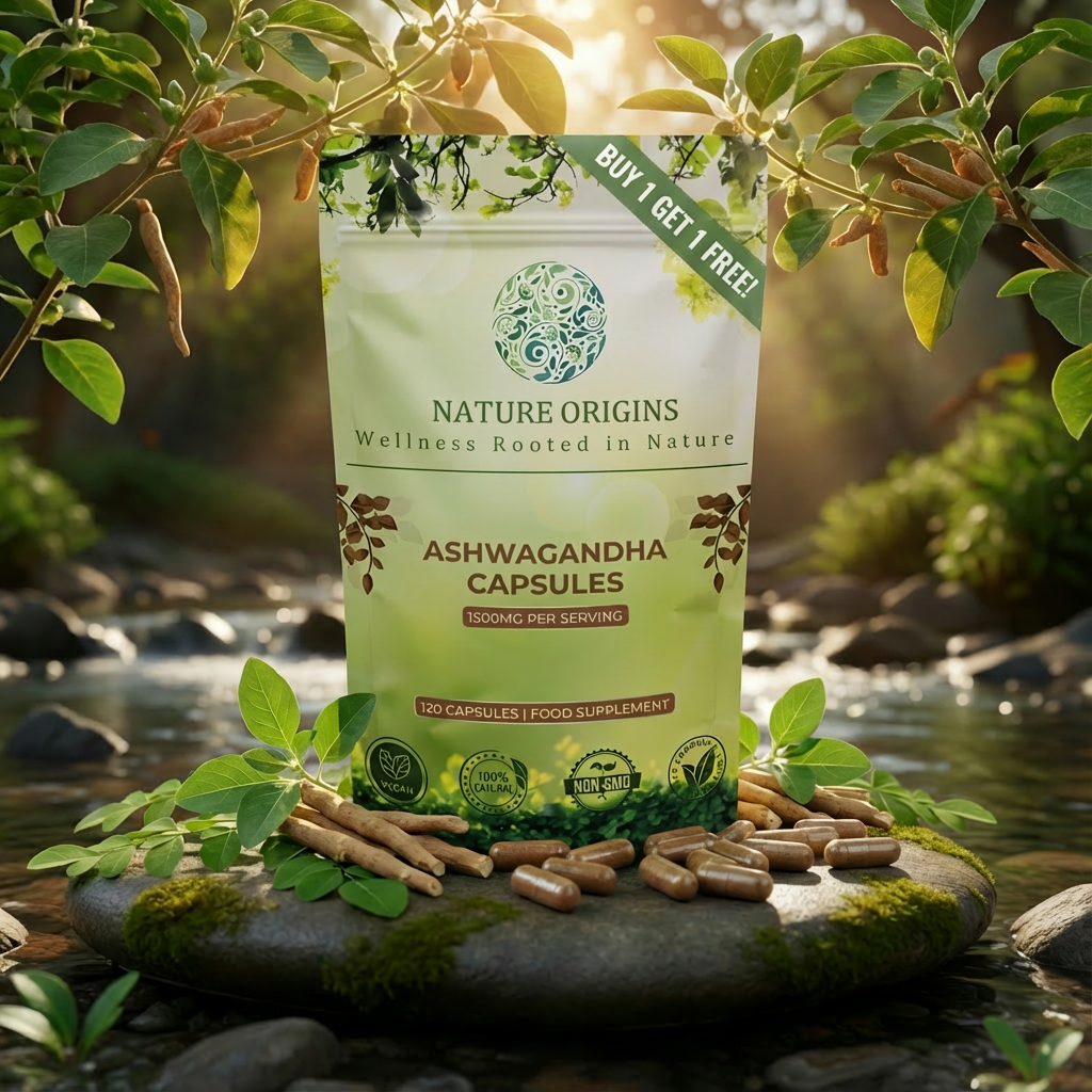 Ashwagandha Capsules –  Stress Relief & Recovery Support | 120 Capsules