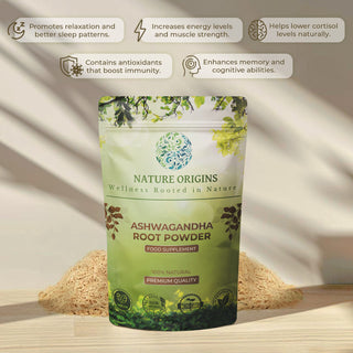 Ashwagandha Root Powder - Indian Ginseng - Stress Relief & Recovery Support