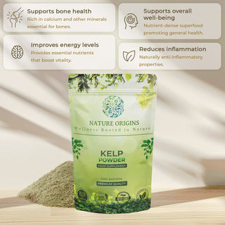 Kelp Powder Seaweed Ascophyllum Nodosum - Nutrient-Rich Superfood for Detox & Thyroid Support