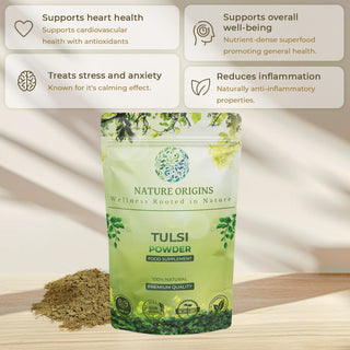 Tulsi Powder (Holy Basil) - Powerful Adaptogen for Calm & Wellness