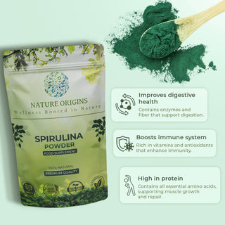 Spirulina Powder - Rich in Protein & Antioxidants for Vitality