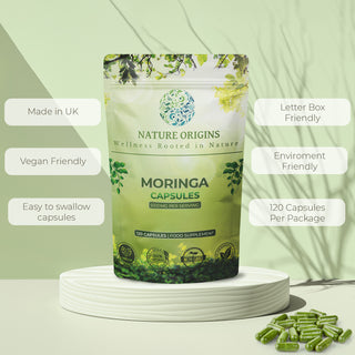 Moringa Capsules | Natures Multi-Vitamin & Energy Booster  | 5000mg Per Capsule