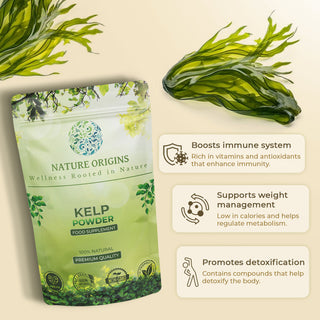 Kelp Powder Seaweed Ascophyllum Nodosum - Nutrient-Rich Superfood for Detox & Thyroid Support