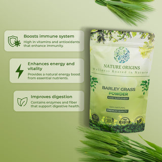 Barley Grass Powder - Rich in Chlorophyll for Cleansing & Vitality