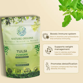 Tulsi Powder (Holy Basil) - Powerful Adaptogen for Calm & Wellness