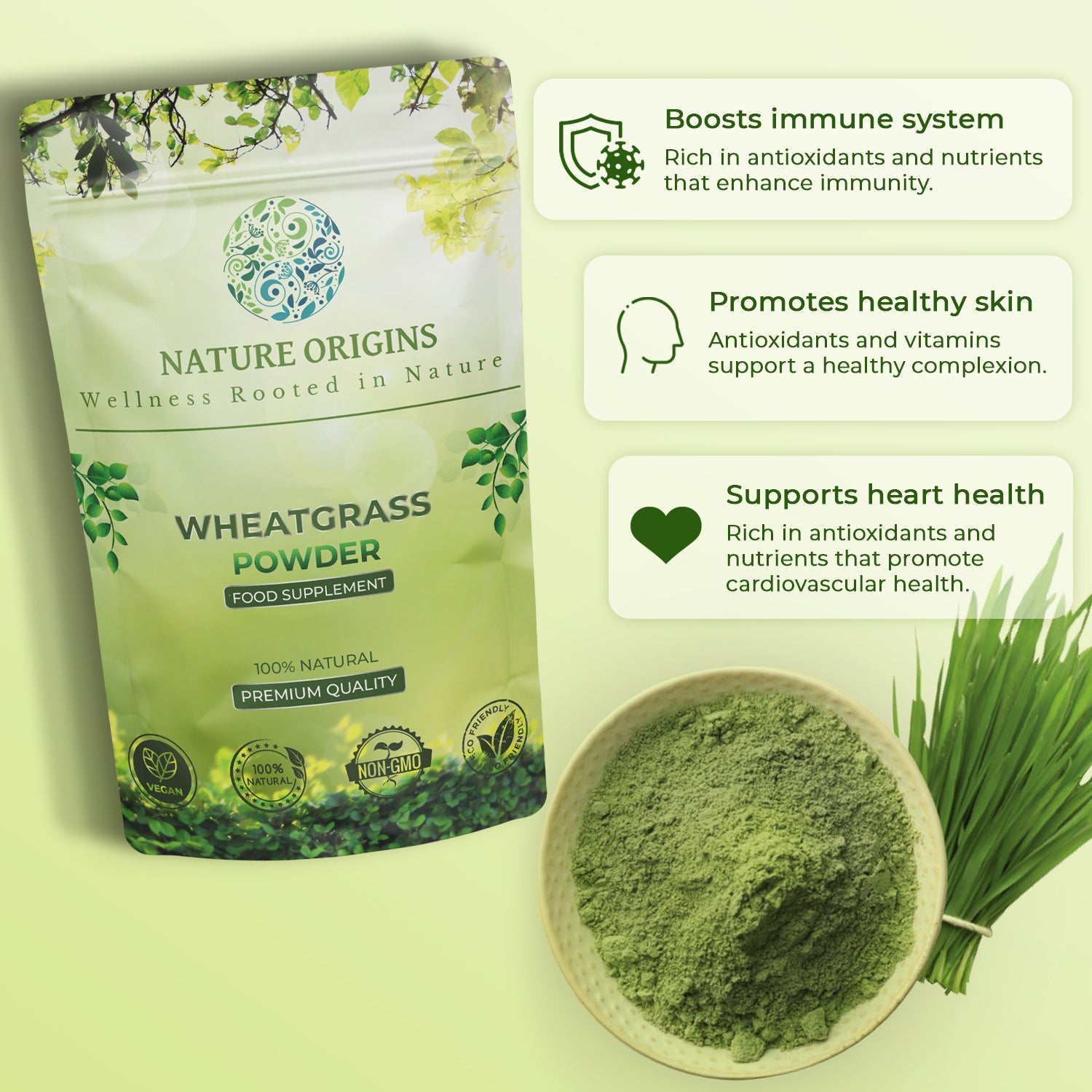 Wheat Grass Powder | Detox & Immune Support