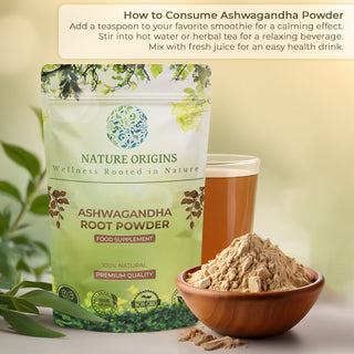 Ashwagandha Root Powder - Indian Ginseng - Stress Relief & Recovery Support