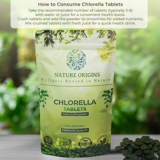 Organic Chlorella 500mg Tablets | Metal Detox -  Natural Detox & Immune Boosting Superfood