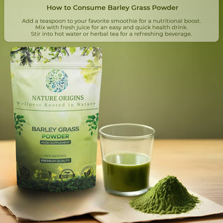 Barley Grass Powder - Rich in Chlorophyll for Cleansing & Vitality