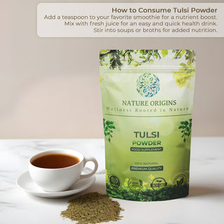 Tulsi Powder (Holy Basil) - Powerful Adaptogen for Calm & Wellness