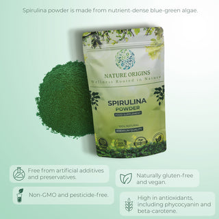 Spirulina Powder - Rich in Protein & Antioxidants for Vitality