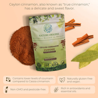 Ceylon Cinnamon Powder -  Delicate Spice for Heart Health & Metabolism Boost