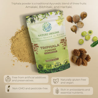 Triphala Powder - Natural Colon Cleanse & Gut Health Booster