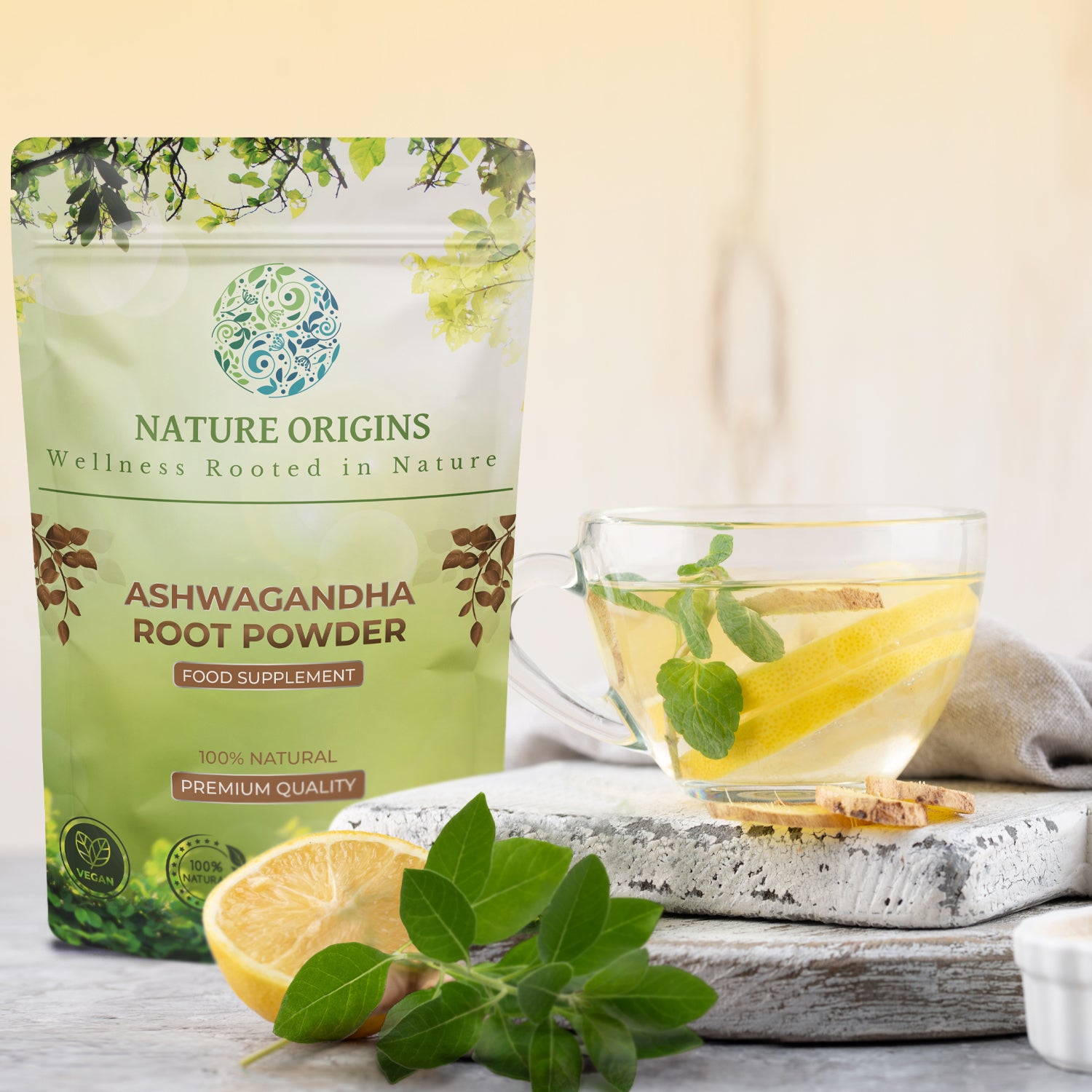 Ashwagandha Root Powder - Indian Ginseng - Stress Relief & Recovery Support