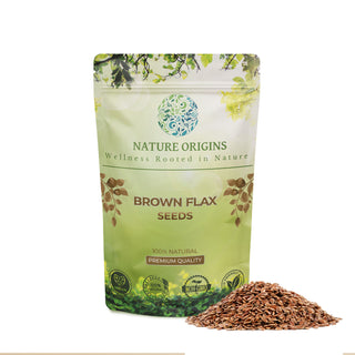 Brown Flaxseeds - Natural Fiber for Digestive Health & Weight Management