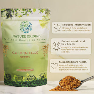 Golden Flaxseed - Nutrient-Packed Superfood for Heart & Gut Health