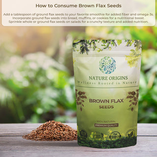 Brown Flaxseeds - Natural Fiber for Digestive Health & Weight Management